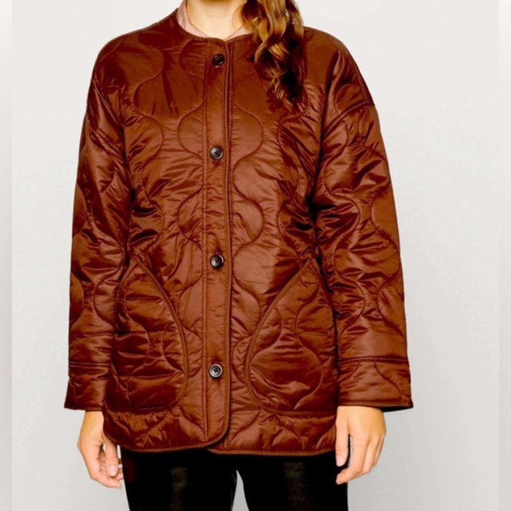 Abercrombie & Fitch Brown Button Up Jacket